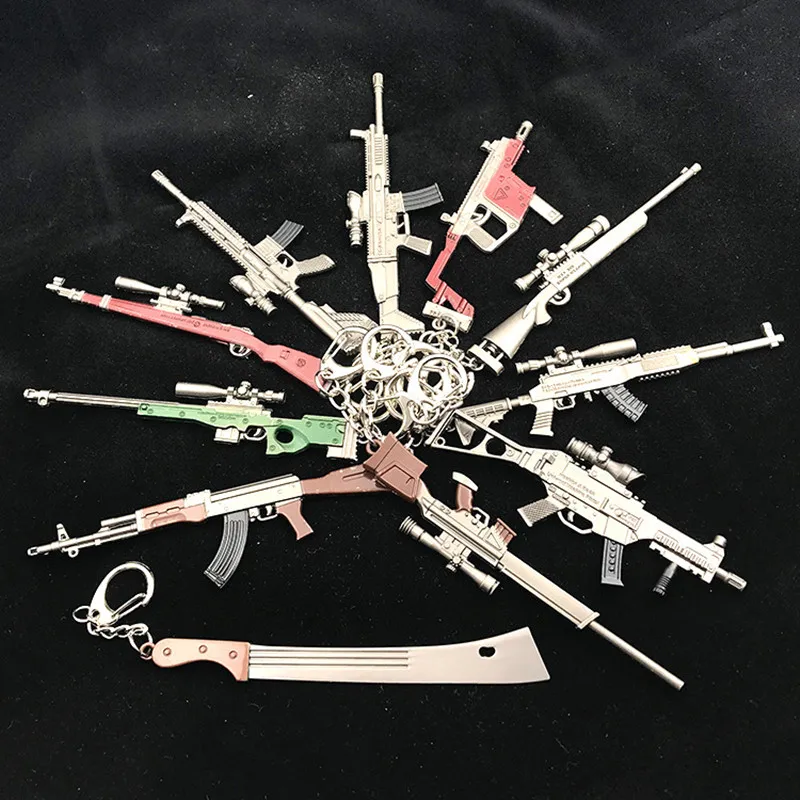 2019 Hot PUBG FPS Game Player Unknown's Battle Grounds 3D Keychain weapon eat chicken game tonight Men's car keychain
2019 Hot PUBG FPS Game Player Unknown's Battle Grounds 3D Keychain weapon eat chicken game tonight Men's car keychain