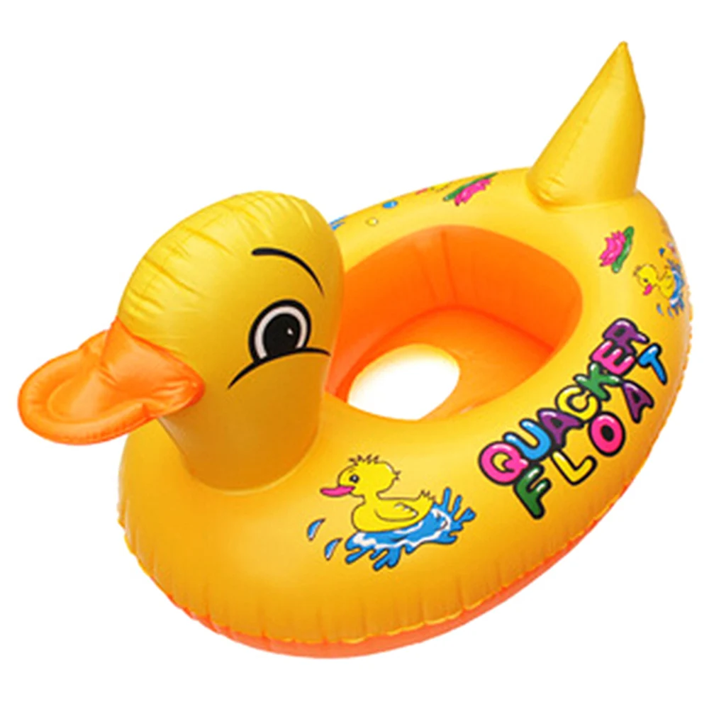 Image Hot Duck Design Cute Kids Baby Child Inflatable Swimming laps Pool Swim Ring Seat Float Boat Water Sports