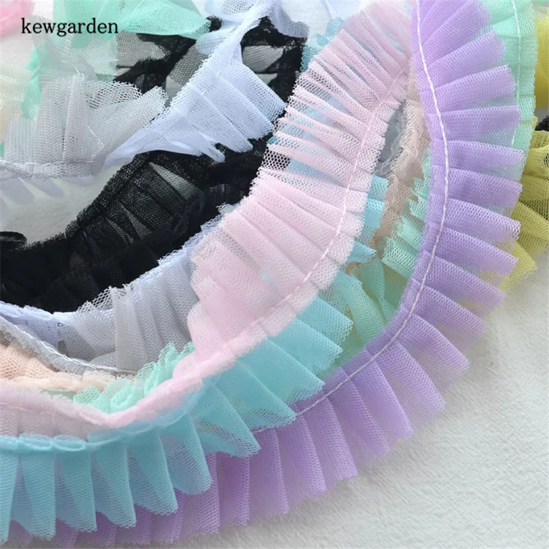 Kewgarden 3CM 1.25" Double Layering One Side Fold Lace Gauze Voile Ribbon Handmade Tape DIY Hair Accessories Craft Fabric 6M
Kewgarden 3CM 1.25" Double Layering One Side Fold Lace Gauze Voile Ribbon Handmade Tape DIY Hair Accessories Craft Fabric 6M