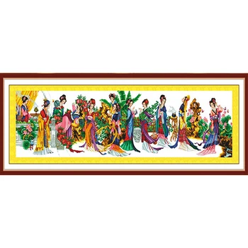 New Arrival 11CT Printed fabric Cross Stitches 12 Beautiful Nobile People Large Picture cross stitch set embroidery needlework
New Arrival 11CT Printed fabric Cross Stitches 12 Beautiful Nobile People Large Picture cross stitch set embroidery needlework