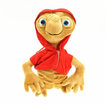 

20cm ET The Extra Terrestrial Alien Stuffed Plush Toy Cotton Doll With Hoodie Collectible Toys Kids Gift
