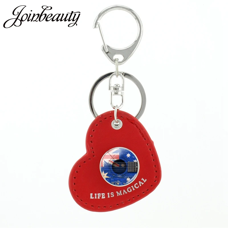 JOINBEAUTY Guitar With Flags Glass Dome Heart Pendant Leather Key Chain Belgium,Australia,Canada,Ireland,Israel Keychain GF04
JOINBEAUTY Guitar With Flags Glass Dome Heart Pendant Leather Key Chain Belgium,Australia,Canada,Ireland,Israel Keychain GF04