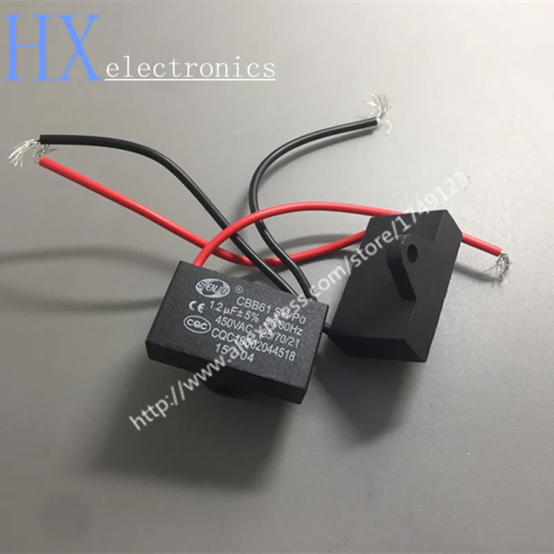 Free shipping 5PCS CBB61 starting capacitor 1.2UF/450V fan motor start capacitor lead long 10CM capacitor
Free shipping 5PCS CBB61 starting capacitor 1.2UF/450V fan motor start capacitor lead long 10CM capacitor