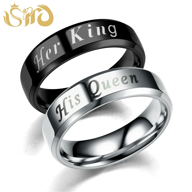 New Fashion Lovers' Titanium Steel Ring Her King His Queen Romantic Wedding Ring Size 6 7 8 9 10 11 12 Full Size
New Fashion Lovers' Titanium Steel Ring Her King His Queen Romantic Wedding Ring Size 6 7 8 9 10 11 12 Full Size