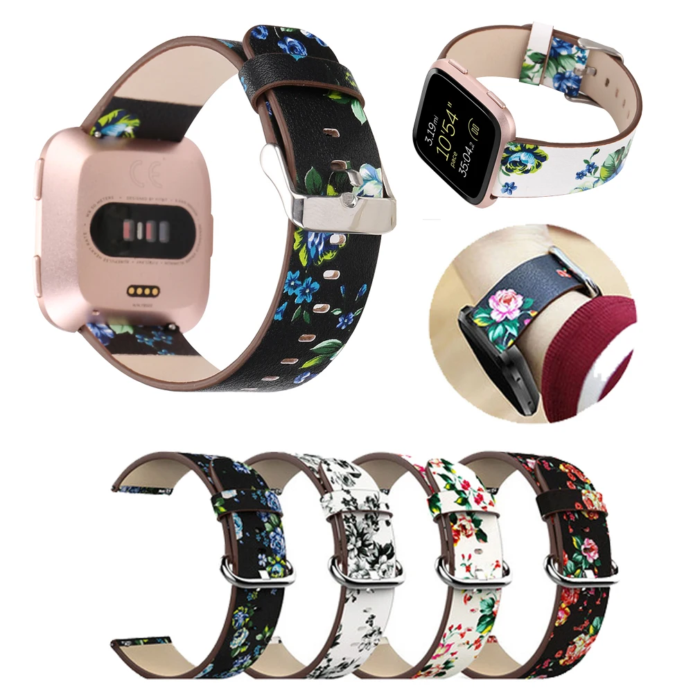 Watch Band Leather peony Print for Fitbit Versa Replacement Watch Accessories Wristbands Bracelet Flower Strap bands Correa Relo
Watch Band Leather peony Print for Fitbit Versa Replacement Watch Accessories Wristbands Bracelet Flower Strap bands Correa Relo