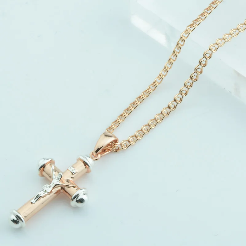 FJ Women Men 585 Rose Mixed White Gold Color Pendant Cubic Zircon Cross Pendant Optional Snail Necklace
FJ Women Men 585 Rose Mixed White Gold Color Pendant Cubic Zircon Cross Pendant Optional Snail Necklace