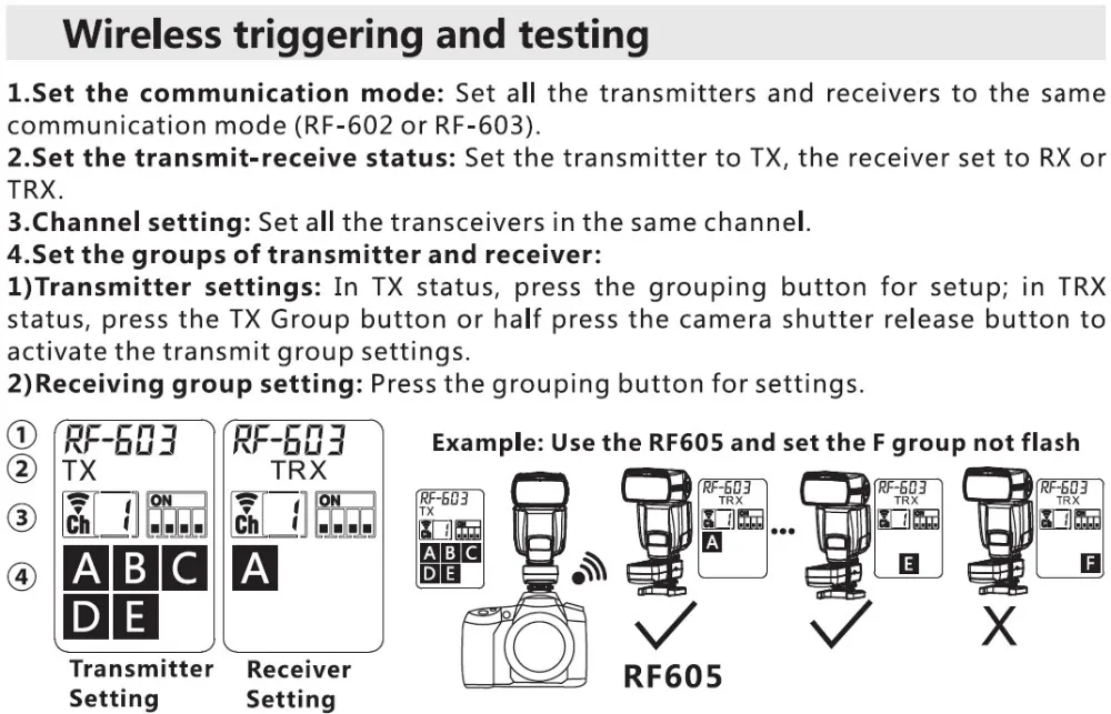 3PCS YONGNUO RF-605C RF605C RF605N RF-605N Wireless Flash Trigger for Canon Nikon compatible RF603II YN560IV YN685 YN660 YN560II