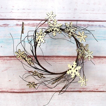 Candle Ring Christmas Wreath Vintage Wooden Snowflake Wreath Christmas and Winter Indoor Decoration Holiday Crafts Home Decor
Candle Ring Christmas Wreath Vintage Wooden Snowflake Wreath Christmas and Winter Indoor Decoration Holiday Crafts Home Decor
