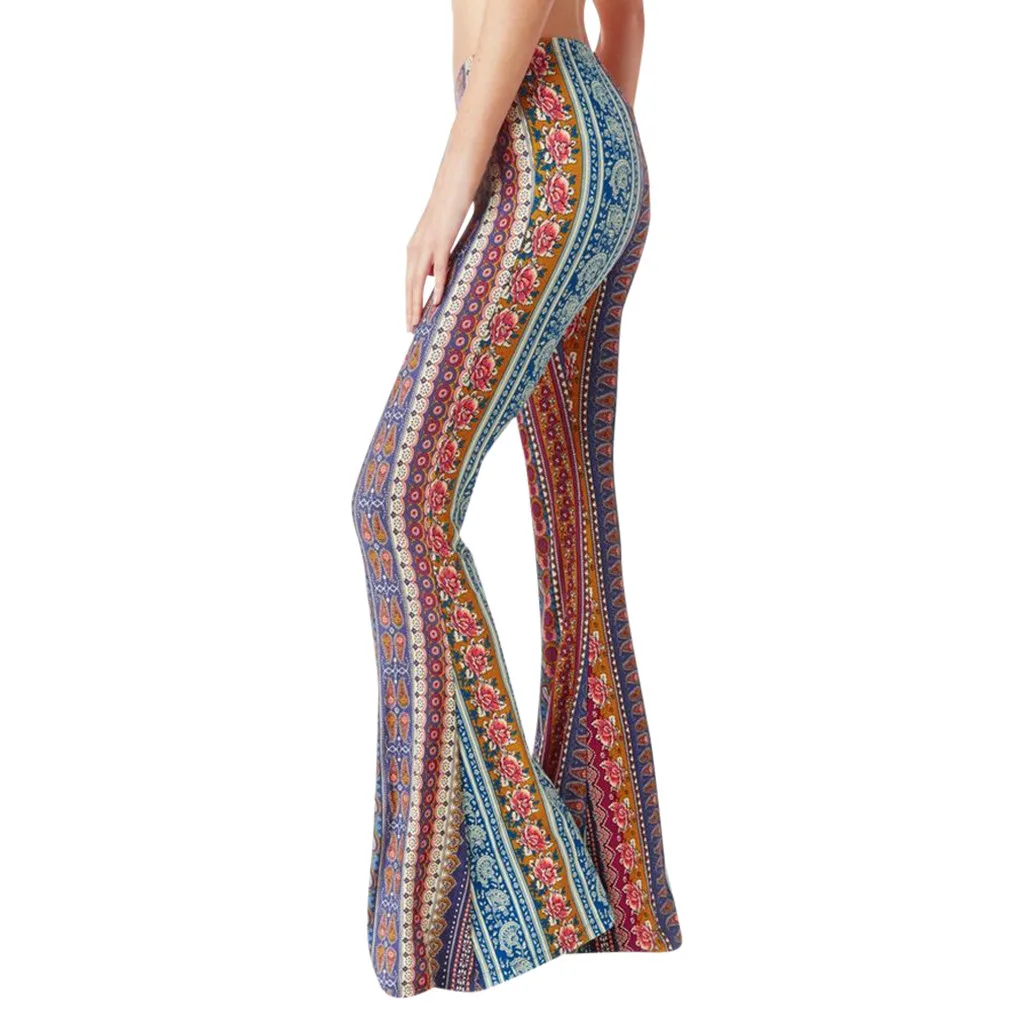 MUQGEW High Waist Casual Elastic Long Pants Women spring and summer tight-fitting hip retro rose print big bell-bottom pant#G4
MUQGEW High Waist Casual Elastic Long Pants Women spring and summer tight-fitting hip retro rose print big bell-bottom pant#G4