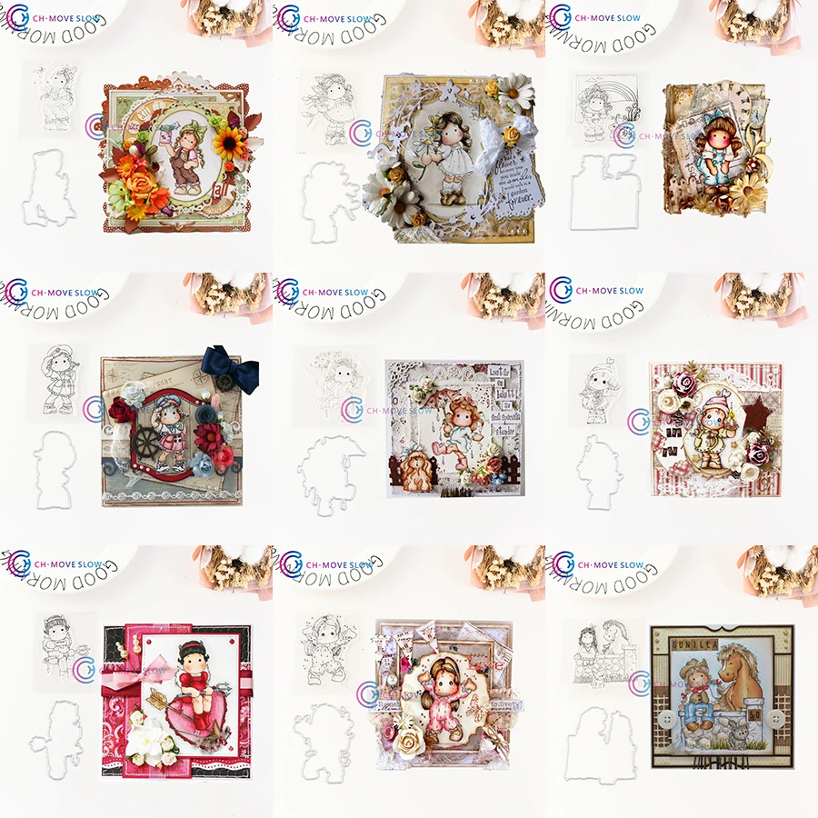 CH Cute Girl Stencil Metal Cutting Dies and Stamp For Scrapbooking DIY Cards Album Decoration Embossing Folder DIY Paper Cards
CH Cute Girl Stencil Metal Cutting Dies and Stamp For Scrapbooking DIY Cards Album Decoration Embossing Folder DIY Paper Cards
