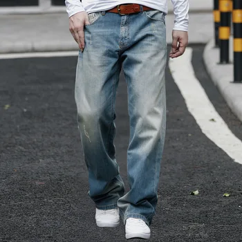New Casual Comfortable Pants Men's Loose Straight Jeans Mid-rise Thick Soft Trousers Men's Plus Fertilizer XL Large Size 28-42
New Casual Comfortable Pants Men's Loose Straight Jeans Mid-rise Thick Soft Trousers Men's Plus Fertilizer XL Large Size 28-42