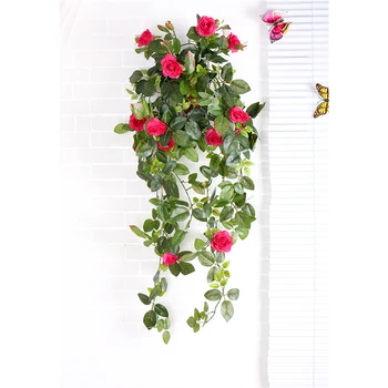 wall hanging basket flower Silk Roses string fake Flower vine Ivy Vine Artificial Flowers rattan Home Wedding Decor rose Garland
wall hanging basket flower Silk Roses string fake Flower vine Ivy Vine Artificial Flowers rattan Home Wedding Decor rose Garland