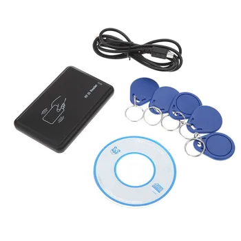 125khz RFID Reader&Writer&Copier USB Proximity Sensor Smart Card Reader Support T5557/EM4305+5Pcs Rewritable RFID Cards
125khz RFID Reader&Writer&Copier USB Proximity Sensor Smart Card Reader Support T5557/EM4305+5Pcs Rewritable RFID Cards