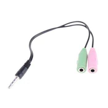 1pc Cable Adapter 2 In 1 Splitter 3.5mm Audio Earphone Headset to 2 Female Jack Headphone Mic Audio Cable
1pc Cable Adapter 2 In 1 Splitter 3.5mm Audio Earphone Headset to 2 Female Jack Headphone Mic Audio Cable