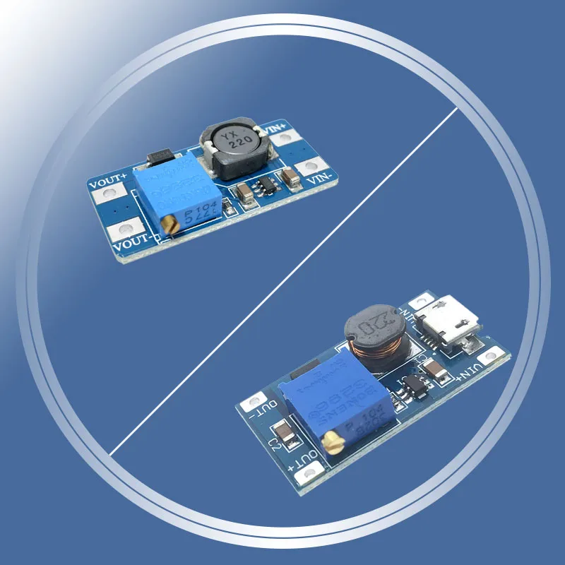 MT3608 DC-DC Boost module 2a boost pressure plate micro 2A Max DC-DC Step Up Power Apply Module Booster Power Module For Arduino
MT3608 DC-DC Boost module 2a boost pressure plate micro 2A Max DC-DC Step Up Power Apply Module Booster Power Module For Arduino