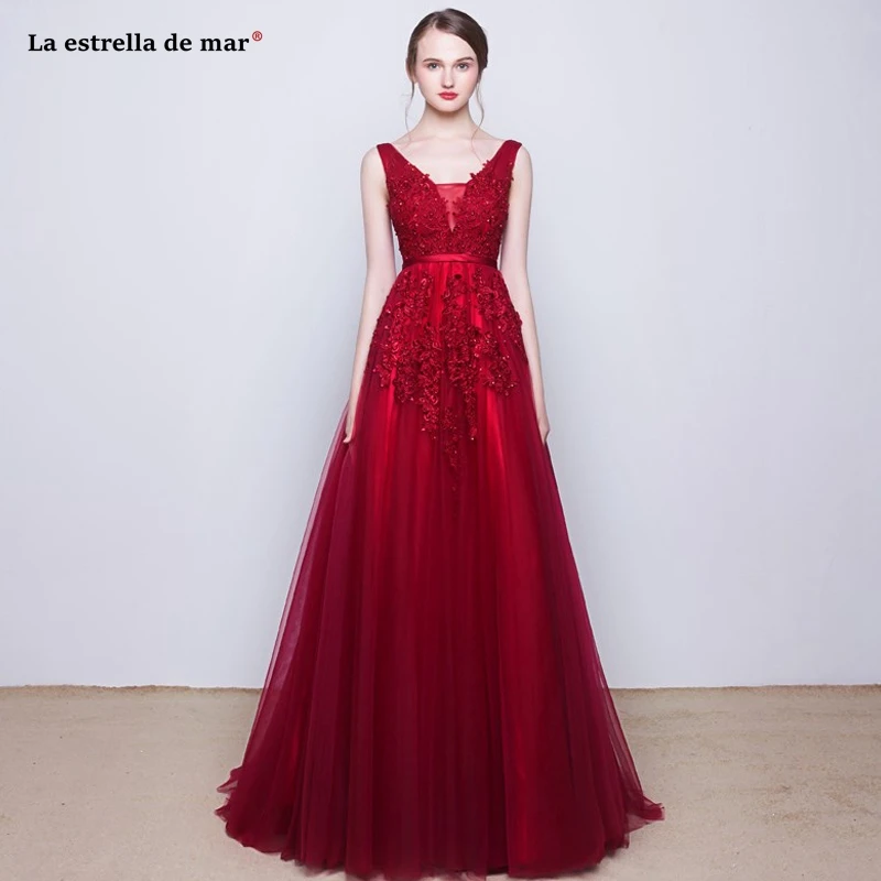 Robe demoiselle d'honneur2019 new sexy V-neck tulle beaded back A line silver pink burgundy turquoise bridesmaid dresses long
Robe demoiselle d'honneur2019 new sexy V-neck tulle beaded back A line silver pink burgundy turquoise bridesmaid dresses long