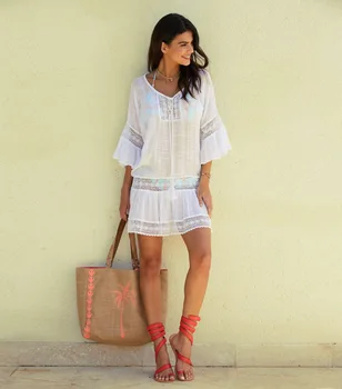 Sexy Beach Tunic Wrap Dress Swimwear Cover Up Solid Backless Sleeveless Long Skirt Summer Women Sarong Plage Pareo De Playa
Sexy Beach Tunic Wrap Dress Swimwear Cover Up Solid Backless Sleeveless Long Skirt Summer Women Sarong Plage Pareo De Playa
