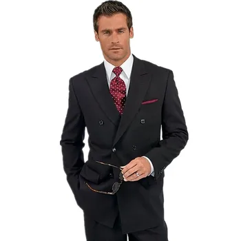 custom-made men suit elegant double-breasted simple lapel suit handsome groom wedding gown PROM dresses (coat + pants)
custom-made men suit elegant double-breasted simple lapel suit handsome groom wedding gown PROM dresses (coat + pants)