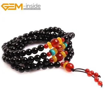 

Gem-inside Natural Stone Beads Mala Anglican Muslim Catholic Christian Episcopal Prayer Rosary Beads Bracelet For Men Gift