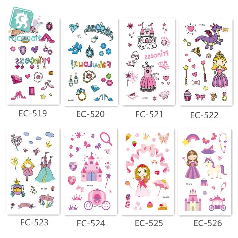 Pink Princess series Castle Design Cartoon Crystal tattoo sticker Princess Dream Children Girl temporary waterproof tatoo
Pink Princess series Castle Design Cartoon Crystal tattoo sticker Princess Dream Children Girl temporary waterproof tatoo