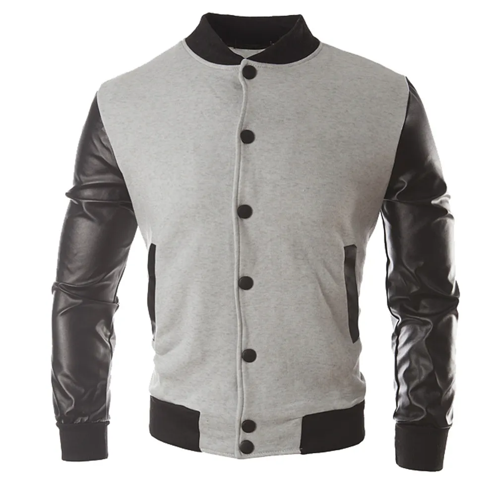 Men Autumn Winter Preppy style Button Jacket Coat Leather Sportswear Top Blouse Streetwear Bomber Jacket Plus Size casaco masculino
Men Autumn Winter Preppy style Button Jacket Coat Leather Sportswear Top Blouse Streetwear Bomber Jacket Plus Size casaco masculino