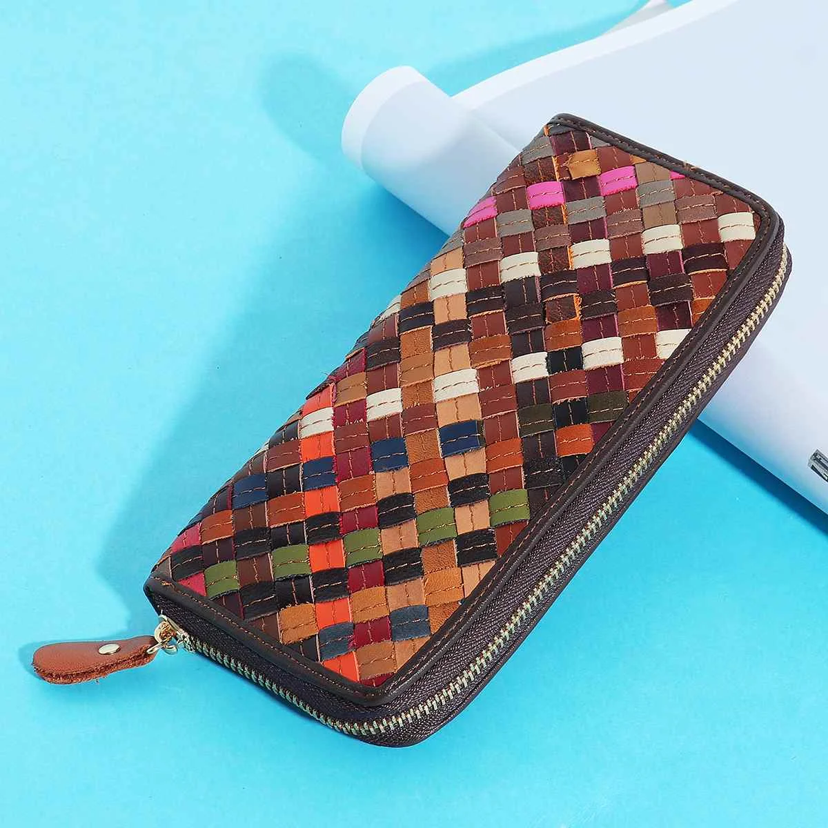 2019 Genuine Leather Women Wallets Patchwork Zipper Coin Pockets Female Clutch Women Purse Luxury Weave Long Wallet Card Holder
2019 Genuine Leather Women Wallets Patchwork Zipper Coin Pockets Female Clutch Women Purse Luxury Weave Long Wallet Card Holder
