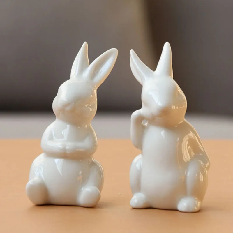 Ceramic Cute Pure White Rabbit Figurines Porcelain Table Home Decoration China Gift Modern Statue Furnishings Bonsai Fairy Decor
Ceramic Cute Pure White Rabbit Figurines Porcelain Table Home Decoration China Gift Modern Statue Furnishings Bonsai Fairy Decor