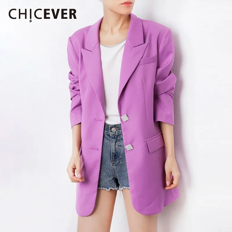 CHICEVER 2019 Autumn Korean Ol Blazer For Women Notched Collar Long Sleeve Button Back Diamond Coat Clothing Female Fashion New
CHICEVER 2019 Autumn Korean Ol Blazer For Women Notched Collar Long Sleeve Button Back Diamond Coat Clothing Female Fashion New