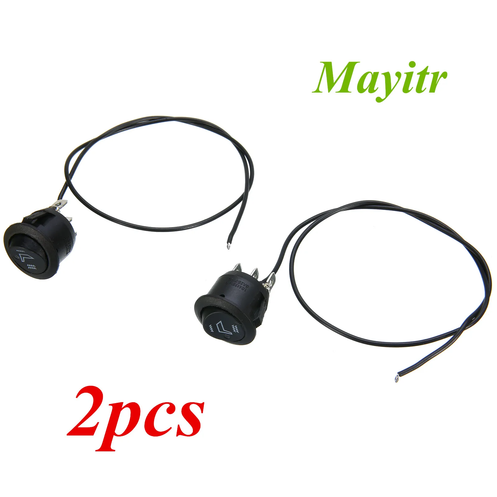 2X Universal 3 Pins Round Car Boat Seat Heater Rocker Switch High Low Control for Motorcycle Truck SUV Heated Seat Switch