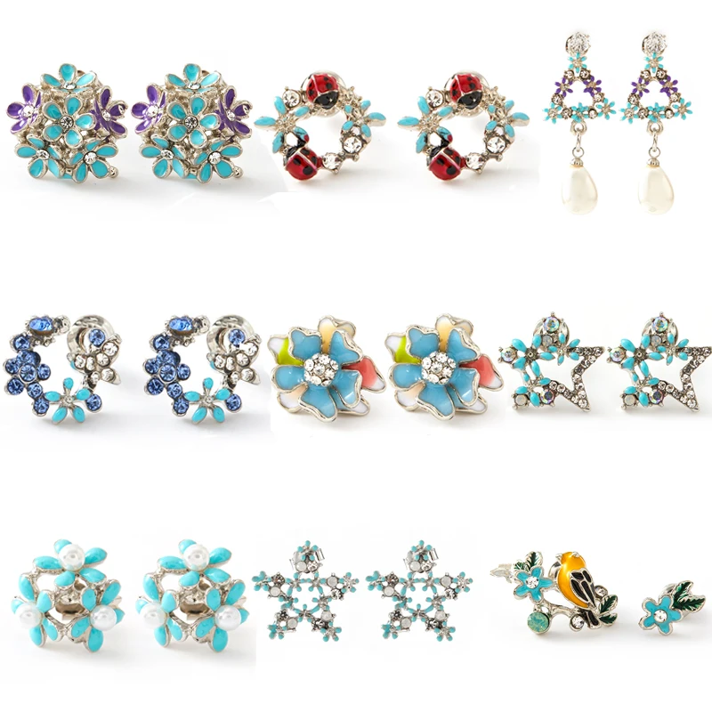 RHao Romantic Multi Color Enamel Flower Stud Earrings for Women and Girls jewelry accessories Wedding Earrings birthday gifts
RHao Romantic Multi Color Enamel Flower Stud Earrings for Women and Girls jewelry accessories Wedding Earrings birthday gifts