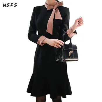 Spring Dresses Black Womens Dress Long Sleeve 2019 Office Ladies Elegant Bandage Bodycon Sexy Party Mermaid Wrap Ol Work Dress
Spring Dresses Black Womens Dress Long Sleeve 2019 Office Ladies Elegant Bandage Bodycon Sexy Party Mermaid Wrap Ol Work Dress