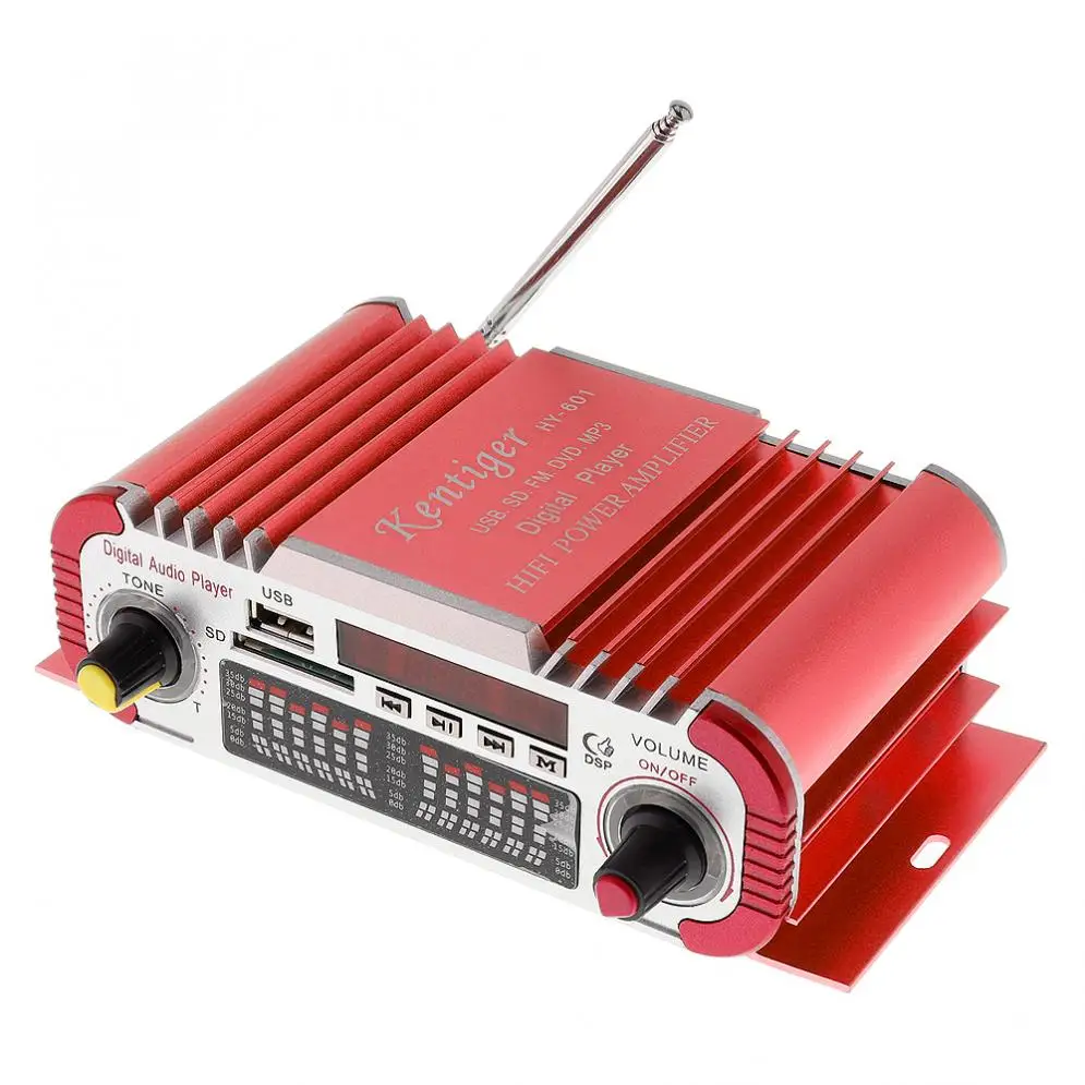 2 Channels Hi-fi Mini Digital Motorcycle Auto Car Stereo Power Amplifier Sound Mode Audio Music Player Support USB / FM/ SD /DVD
2 Channels Hi-fi Mini Digital Motorcycle Auto Car Stereo Power Amplifier Sound Mode Audio Music Player Support USB / FM/ SD /DVD