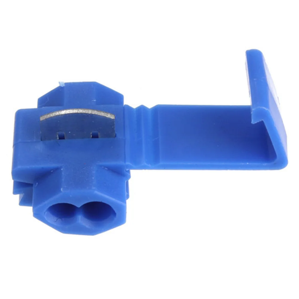 50Pcs Electrical Wire Connector Cable Crimp Terminals Blue Insulated Quick Splice Lock 16-14 AWG Connectors #0304 | Обустройство дома