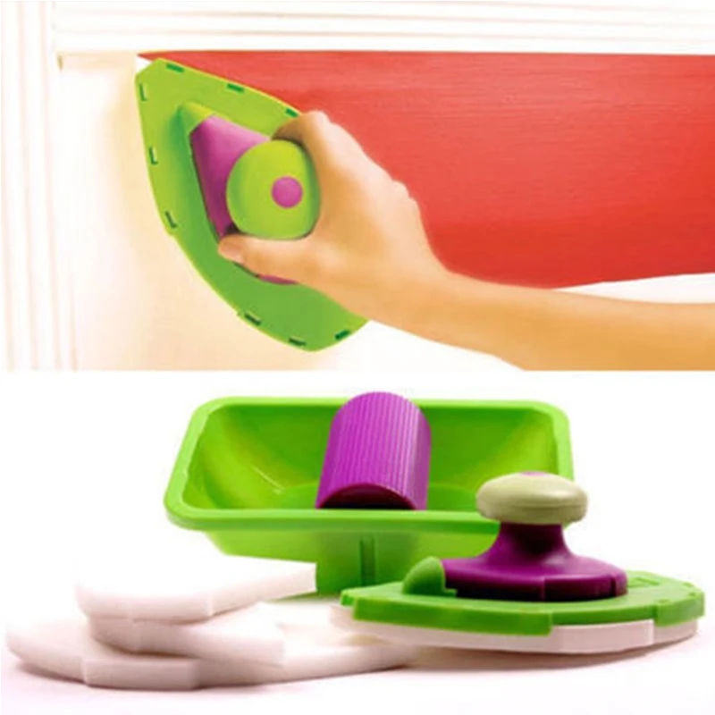 9pcs Household Decoration Tool Roller and Tray Sponge Pads Kits Paint Pad Pro Painting Brush Point Tools Home Wall
9pcs Household Decoration Tool Roller and Tray Sponge Pads Kits Paint Pad Pro Painting Brush Point Tools Home Wall