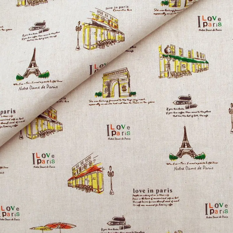Cotton Linen Fabric for handmad, bed, bag, curtain - Tower, Arc de Triomphe - yellow (LF141)
Cotton Linen Fabric for handmad, bed, bag, curtain - Tower, Arc de Triomphe - yellow (LF141)