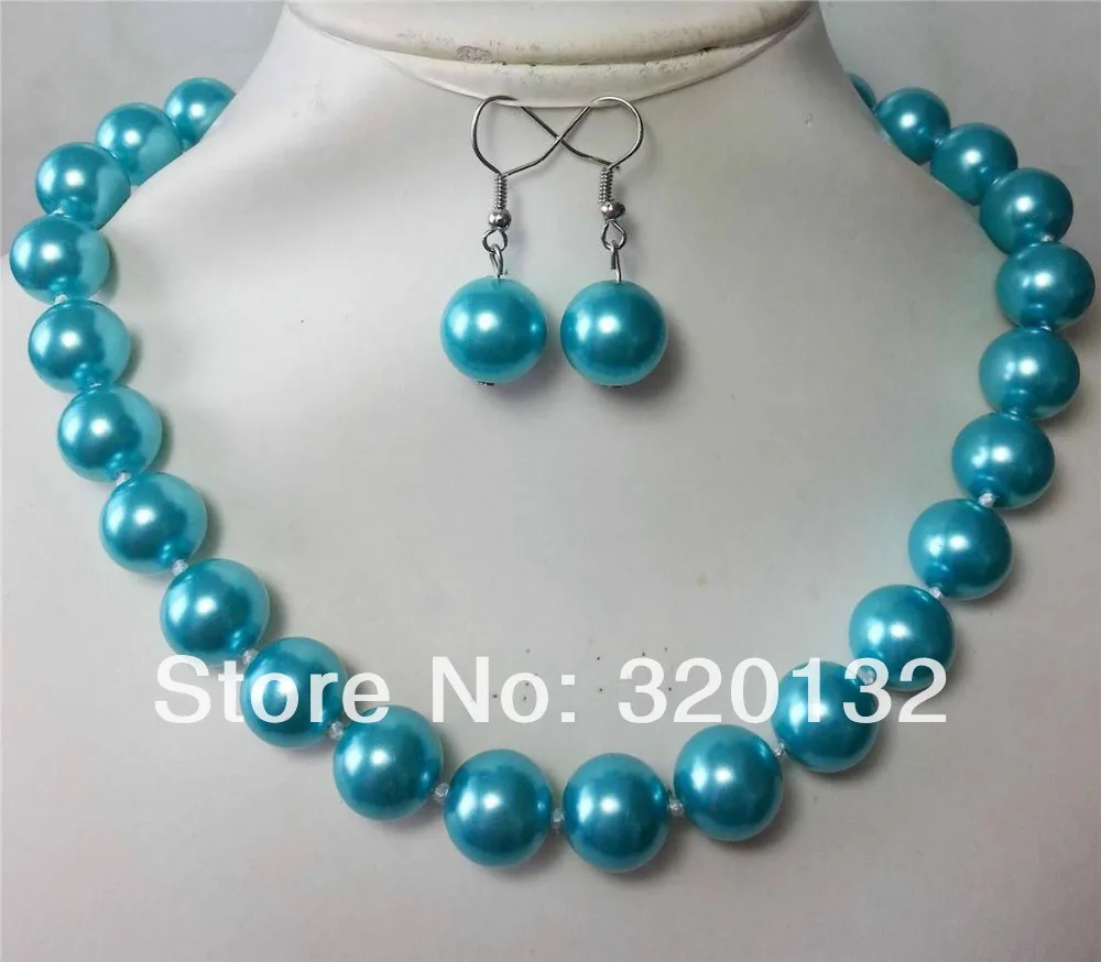 free shipping wholesale sets stunning! Charming! 14mm blue South Sea Shell Pearl Necklace 18" set
free shipping wholesale sets stunning! Charming! 14mm blue South Sea Shell Pearl Necklace 18" set
