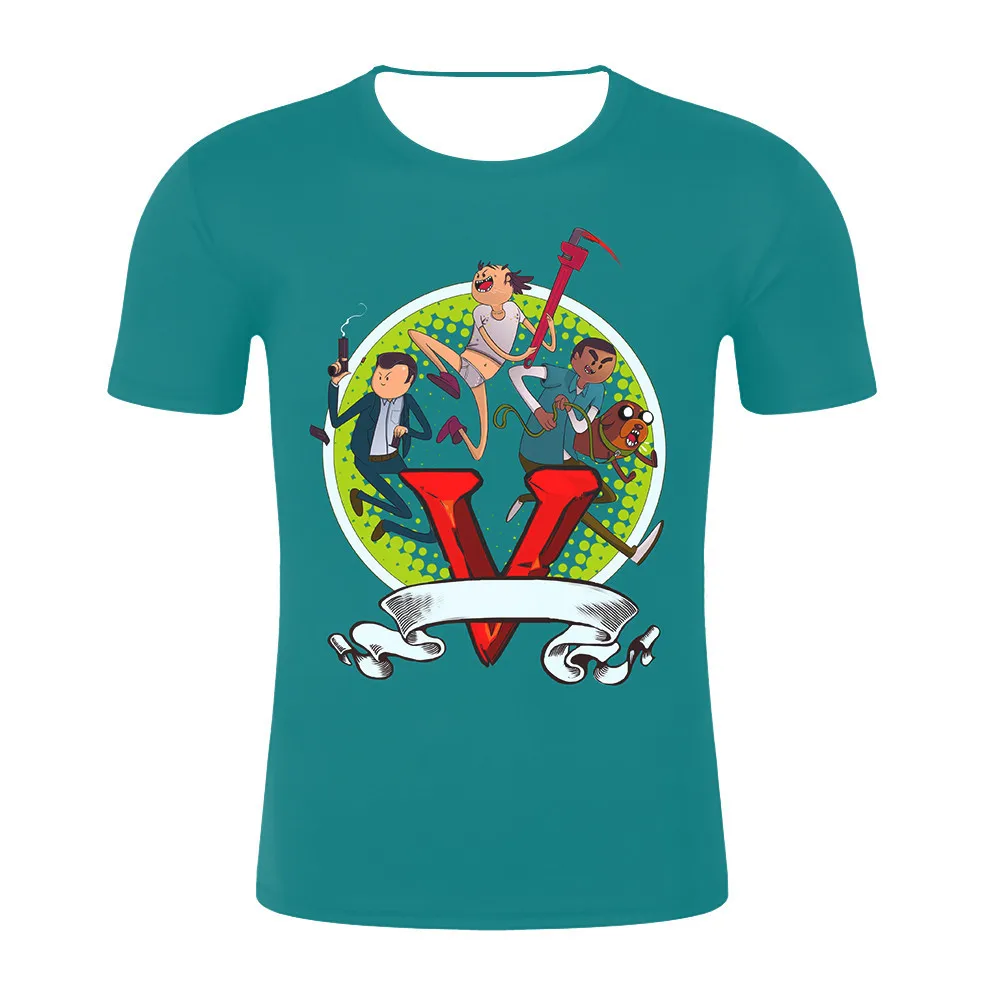 Summer Grand Theft Auto Game GTA 5 Colorful Print T-shirt in Couples Tee Shirt Funny Clothing Men T-Shirts Cool GTA5 Men TShirt
Summer Grand Theft Auto Game GTA 5 Colorful Print T-shirt in Couples Tee Shirt Funny Clothing Men T-Shirts Cool GTA5 Men TShirt
