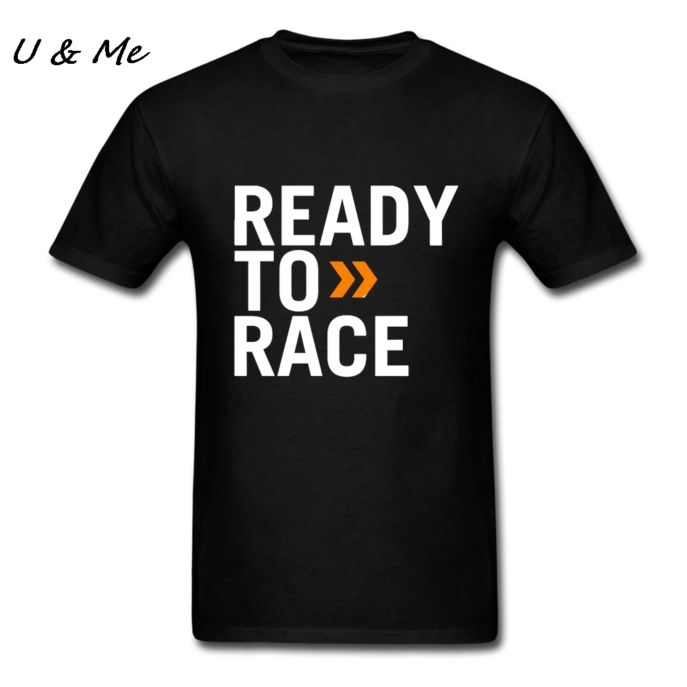 Мужская футболка с надписью Ready to Race из чистого хлопка одежда в стиле панк