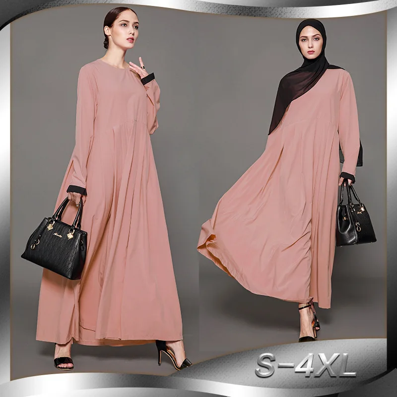 2018 New Everyday Abaya Dress Wrinkled Pink Fashion Dress Worship Arabian Robe Plus Size Muslim Robes Islamic Dresses Vestido
2018 New Everyday Abaya Dress Wrinkled Pink Fashion Dress Worship Arabian Robe Plus Size Muslim Robes Islamic Dresses Vestido