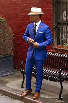 (Coat Pants) New Ocean Blue Men's Suit 2 Piece Custom Men's Blazer New Langyan Tuxedo Dance Party Business Casual Suit
(Coat Pants) New Ocean Blue Men's Suit 2 Piece Custom Men's Blazer New Langyan Tuxedo Dance Party Business Casual Suit