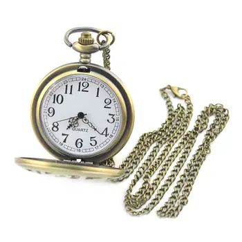 Lover's Bronze Vintage Antique Skull Head and Gun Pattern Pocket Watch Necklace Pendant Clock Pocket Watch with Chain
Lover's Bronze Vintage Antique Skull Head and Gun Pattern Pocket Watch Necklace Pendant Clock Pocket Watch with Chain