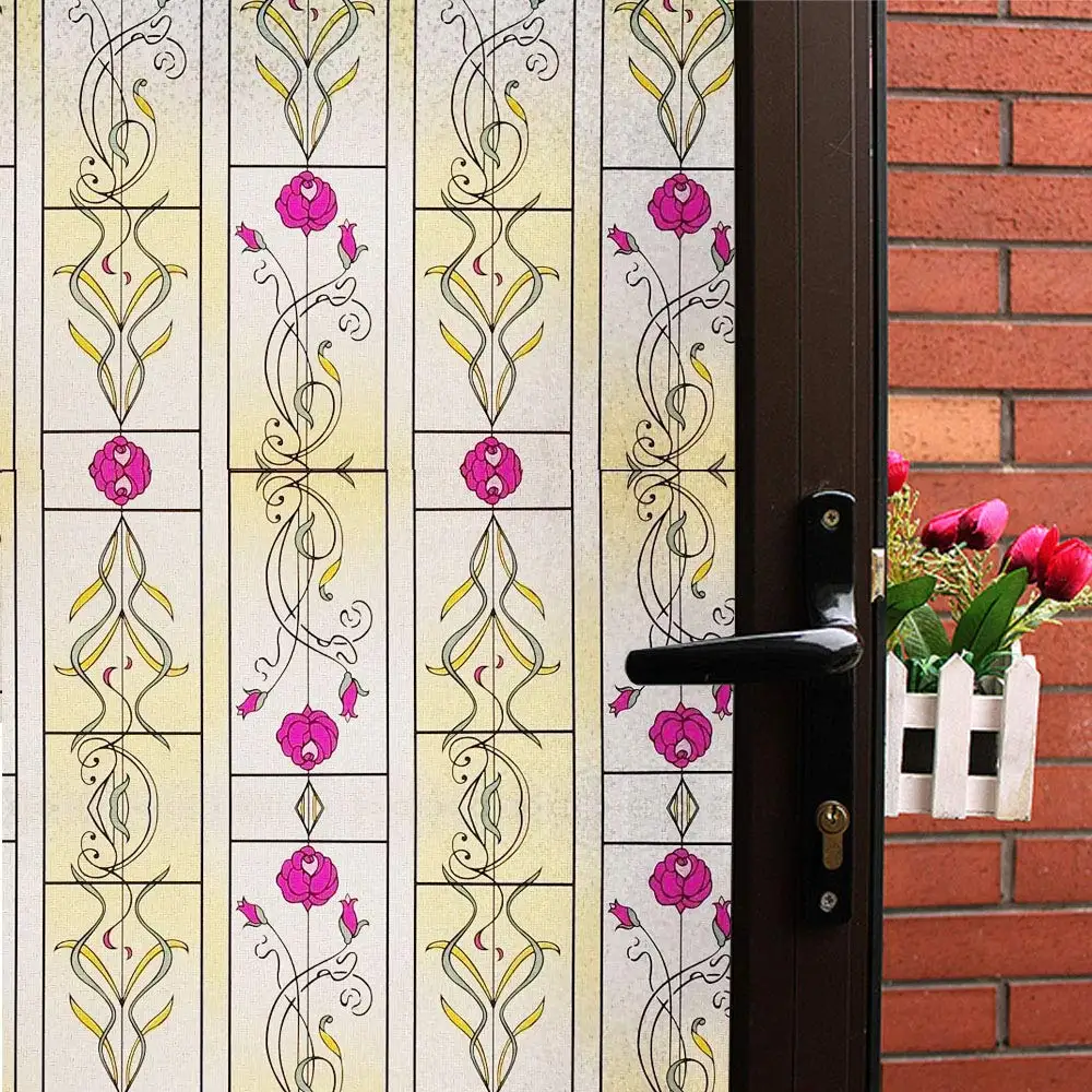 Multi sizes Privacy Protective Window Film,Vinyl Flower Door Static Cling Glass Film Stained Glass/Anti UV for Bathroom Home
Multi sizes Privacy Protective Window Film,Vinyl Flower Door Static Cling Glass Film Stained Glass/Anti UV for Bathroom Home
