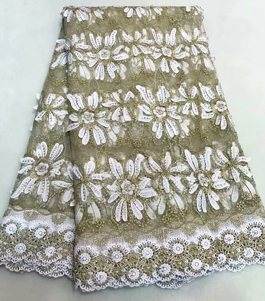 Tulle Lace Fabric High Quality African White Lace Fabrics 2018 Net Nigerian Laces dress for Women Dresses 5 Yards
Tulle Lace Fabric High Quality African White Lace Fabrics 2018 Net Nigerian Laces dress for Women Dresses 5 Yards