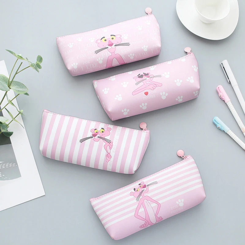 Cute Pink Panther Pen Bag Cartoon Cat Pencil Case PU Material Storage Bag for Pens Eraser Stationery Office School Supplies
Cute Pink Panther Pen Bag Cartoon Cat Pencil Case PU Material Storage Bag for Pens Eraser Stationery Office School Supplies