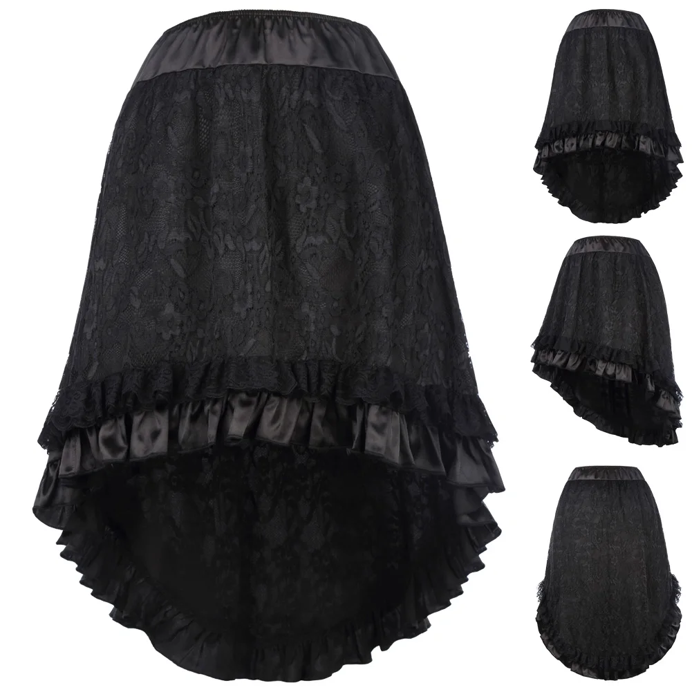grace karin Asymmetrical Floral Tulle Ruffled Satin & Lace Trim Gothic Skirts Womens Vintage Steampunk Clothing Victorian Skirt
grace karin Asymmetrical Floral Tulle Ruffled Satin & Lace Trim Gothic Skirts Womens Vintage Steampunk Clothing Victorian Skirt