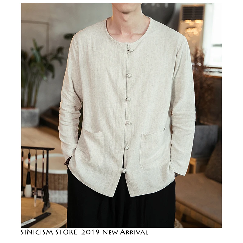 Sinicism Store мужские рубашки на пуговицах Harajuku с длинными рукавами 2019 летние s
