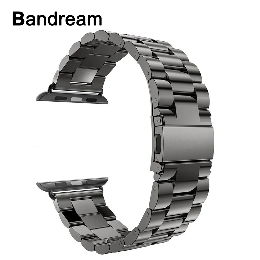 Фото Stainless Steel Watchband for iWatch Apple Watch SE Series 7 6 5 4 3 2 1 38mm 40mm 41mm 42mm 44mm 45mm Metal Band Wrist Strap | Наручные