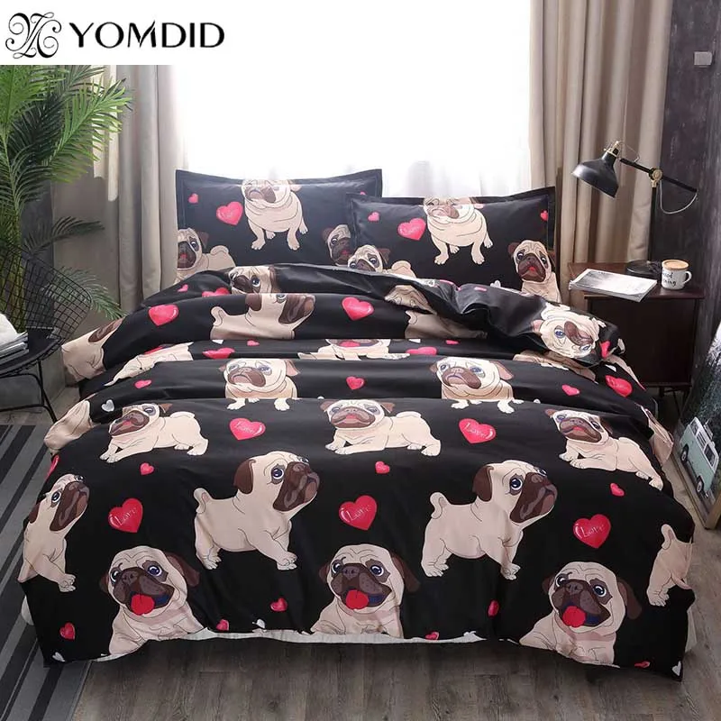 Bull Dog Printing Duvet Cover Sets Polyester Plain Printed Bedding Set Cute Puppy Duvet Cover With Pillowcases Home Bedding Set
Bull Dog Printing Duvet Cover Sets Polyester Plain Printed Bedding Set Cute Puppy Duvet Cover With Pillowcases Home Bedding Set