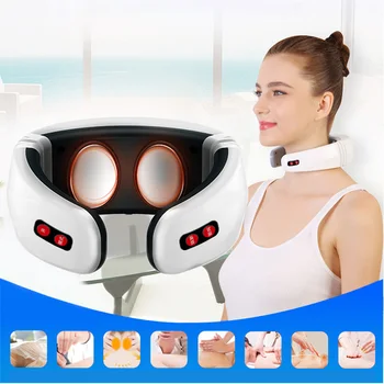 Electric Pulse Back and Neck Massager Compresas Caliente Fsioterapia Massage Muscle Stimulator Estimulador Muscular 
Electric Pulse Back and Neck Massager Compresas Caliente Fsioterapia Massage Muscle Stimulator Estimulador Muscular