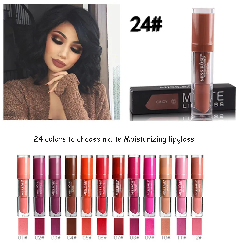 Miss Rose Matte Liquid Lipstick Lips Makeup Lip Gloss Waterproof Long Lasting Lipstick Brand
Miss Rose Matte Liquid Lipstick Lips Makeup Lip Gloss Waterproof Long Lasting Lipstick Brand